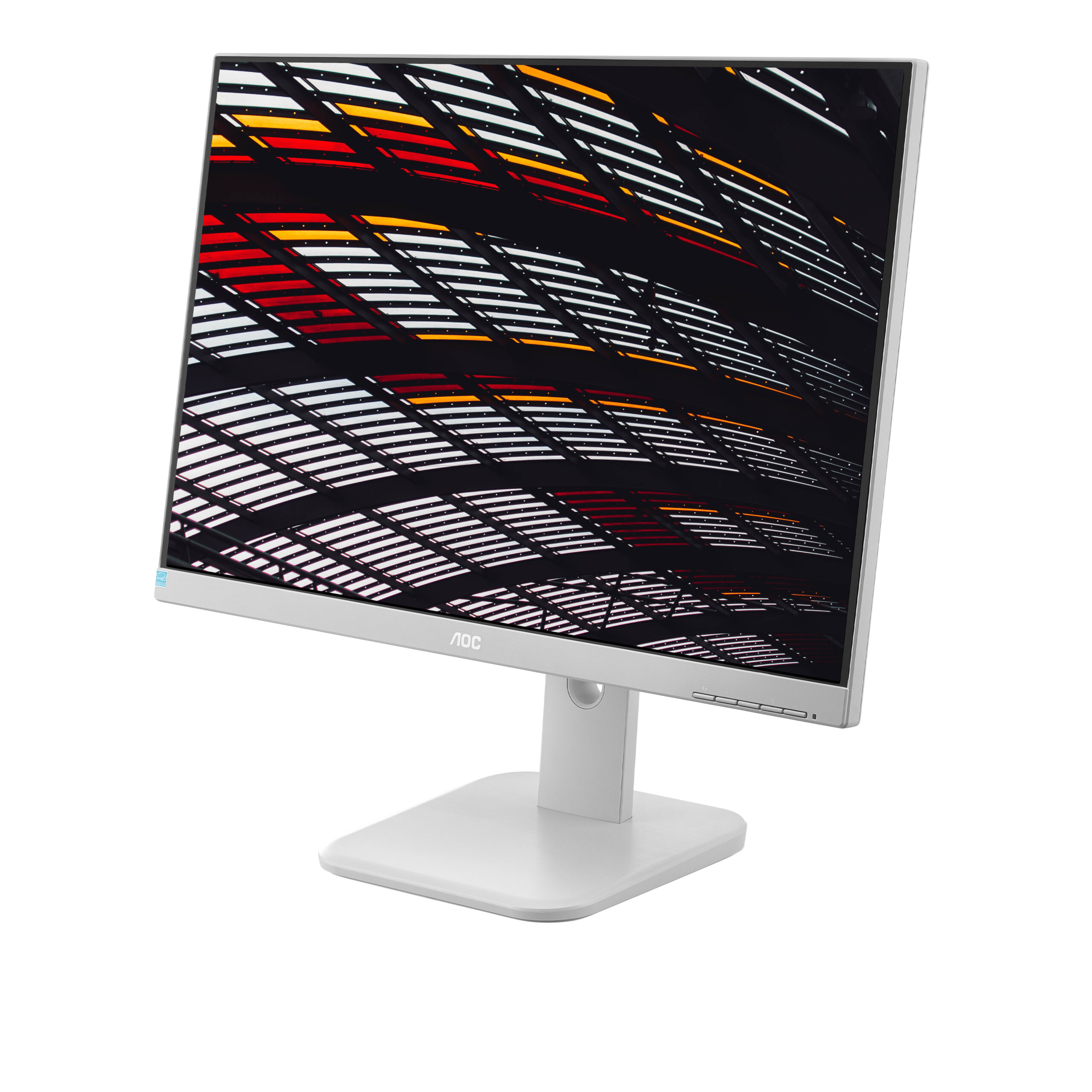 AOC 24P1/GR 24 Zoll FHD Monitor, höhenverstellbar (1920x1080, 60 Hz, VGA, DVI, HDMI, DiplayPort, USB Hub) grau