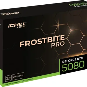 INNO3D GeForce RTX 5080 iCHILL Frostbite PRO – 16GB GDDR7, HDMI, 3x DP