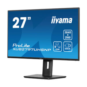 Iiyama ProLite XUB2797UHSNP-B1 Office Monitor 27″ 4K UHD, 60Hz, HDMI, DisplayPort, USB-C 96W, USB hub