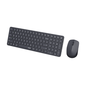 Rapoo Wireless ultra-flat multi-mode desktop “9310M” black, QWERTZ DE, 2.4 GHz, Bluetooth 4.0, Bluetooth 5.0, nano USB receiver & Storage