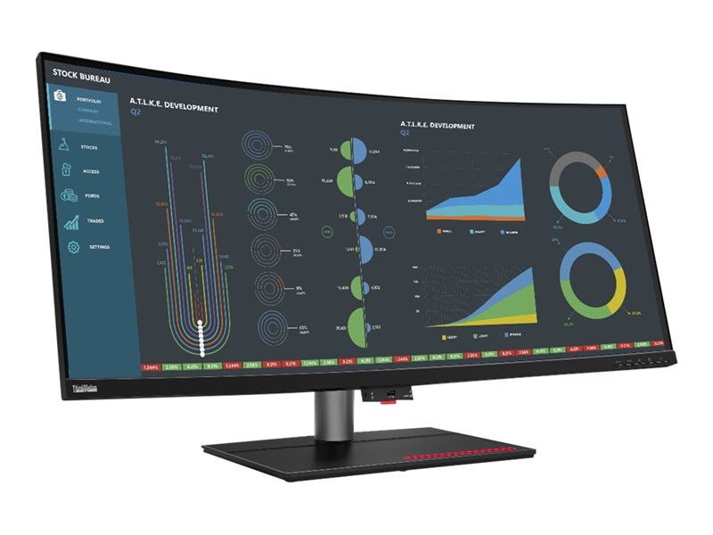 Lenovo ThinkVision P40w-20 - LED-Monitor - gebogen - 101.6 cm (40") - HDR