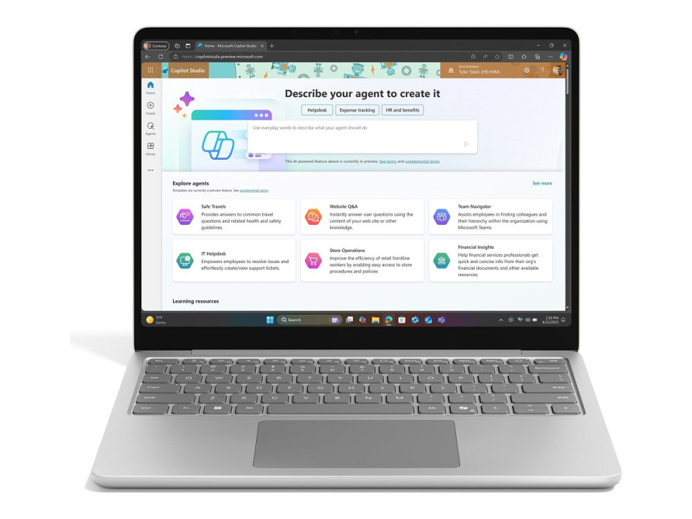 Microsoft Surface Laptop Copilot+ PC for Business - 13", Snapdragon X Plus X1P-42-100, 24 GB RAM, 1 TB SSD, W11P