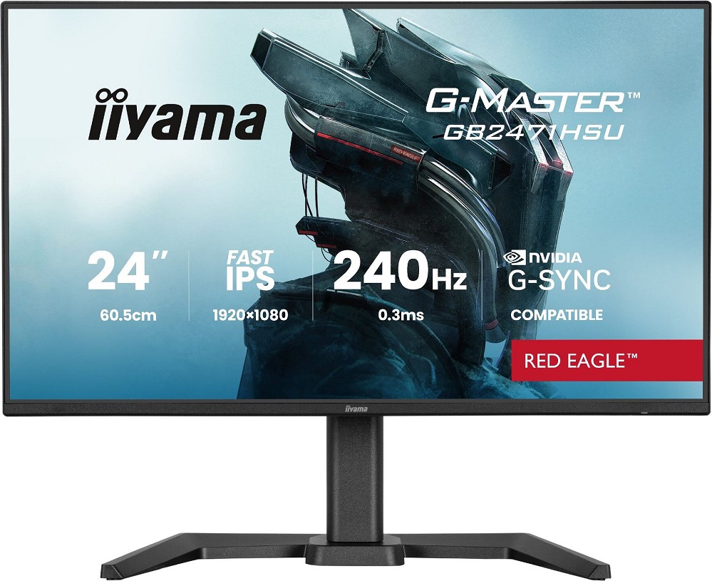 Iiyama G-MASTER Red Eagle GB2471HSU-B1 - LED-Monitor - Gaming - 60.5 cm (24")