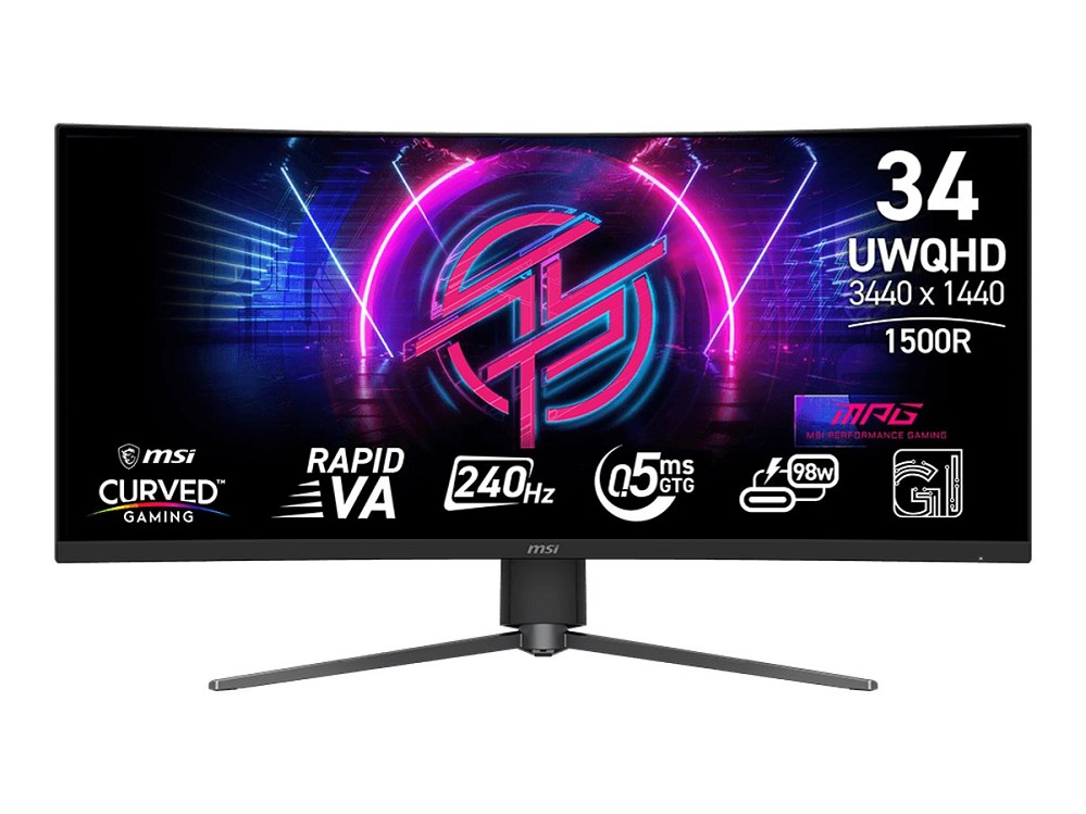 MSI MPG 346CQRFDE X24 – LED monitor – Gaming – bent – 86.4 cm (34″)