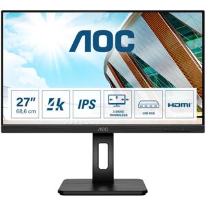 AOC U27P2 – LED monitor – 69 cm (27″) – 3840 x 2160 4K UHD (2160p)