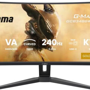 iiyama G-MASTER GCB3486WQSCP-B1 computer screen 86.4 cm (34″) 1440 x 3440 Pixel 4K Ultra HD Black