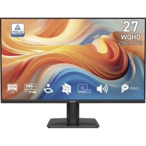 MSI PRO MP275QDE E14 – 27″, WQHD, 144 Hz, IPS, Adaptive Sync