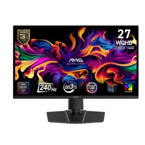 MSI MAG 271QP QD-OLED X24 – 26.5″ 2560 x 1440 Pixel Wide Quad HD Schwarz