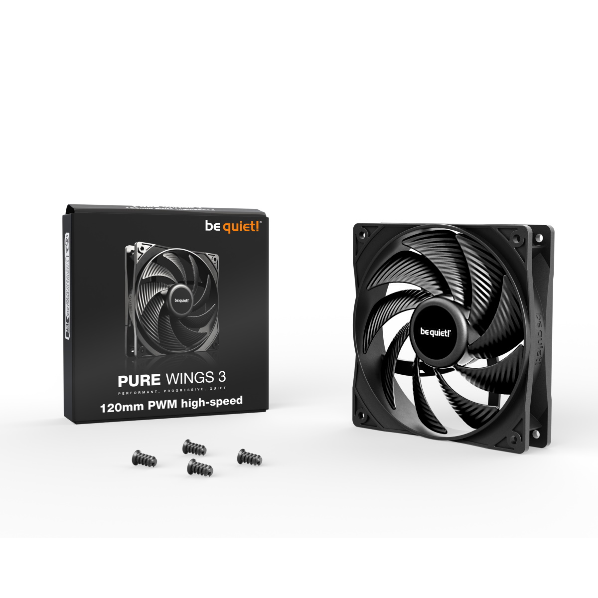 be quiet! PURE WINGS 3 120mm PWM high-speed | Gehäuselüfter