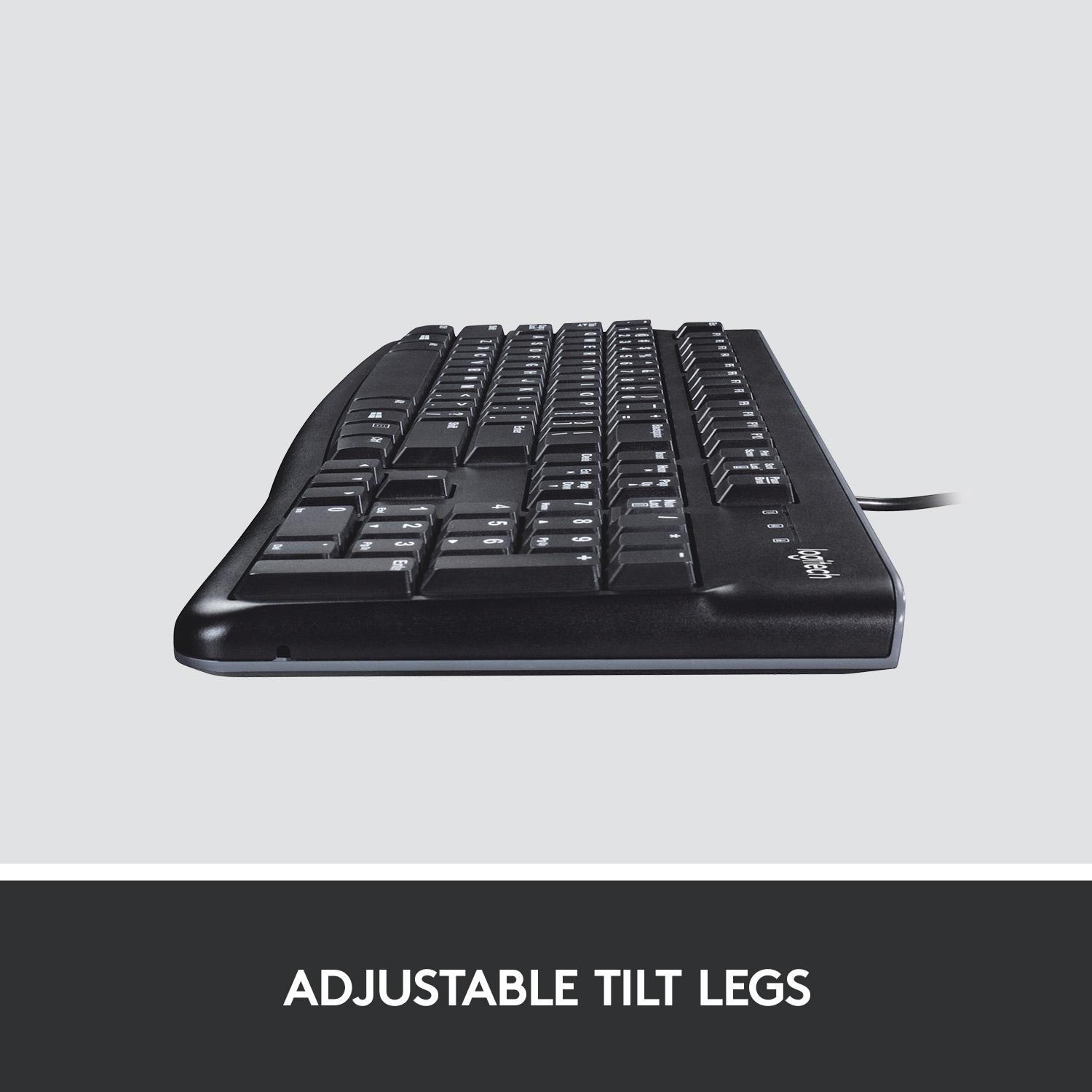 Logitech K120 - Tastatur US-Layout kabelgebunden, schwarz