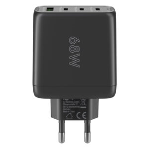 Goobay USB-C™ PD GaN Multiport-Schnellladegerät (68 W) schwarz