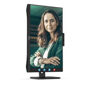 AOC Q27P3QW QHD Monitor – Höhenverstellung, Pivot, Webcam, USB