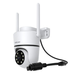 Foscam PD5 WLAN Überwachungskamera Weiß 5MP (3072×1728), IP65 Wetterfest, Personen- und Fahrzeugerkennung