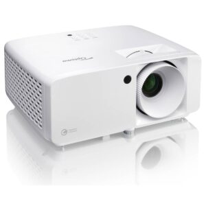 Optoma HZ151X Full HD Laser Beamer mit 5.000 ANSI Lumen und App Kompatibel mit 4K-UHD und HDR, Bildeinstellungen über Smart App einstellbar, 120Hz für