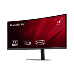ViewSonic VA3420C-2 Curved Office Monitor 87 cm (34 Zoll) Ultra Wide QHD, 21:9, 3,5ms, VA, 120Hz, HDR10, USB-C, KVM