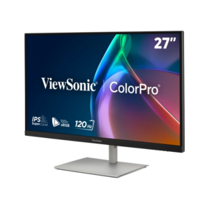 ViewSonic VP2766-2K Graphic Monitor, black 68.58cm (27 inches) QHD, 16:9, 5ms, IPS, 350 cd/m2, 120Hz, HDR10, USB-C, 2x 3W speakers, height-adjustable