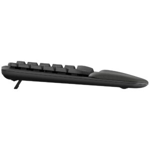 Logitech Wave Keys for Business – GRAPHITE Kabellose ergonomische Tastatur