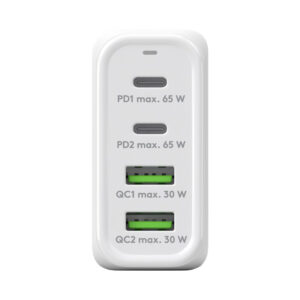 Goobay USB-C™ PD GaN Multiport-Schnellladegerät (68 W) weiß
