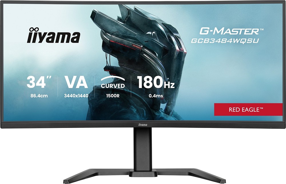 iiyama G-MASTER Red Eagle GCB3484WQSU-B1 – LED monitor – curved – 86.4 cm (34″) – HDR