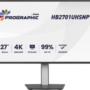 iiyama ProGraphic HB2701UHSNP-B1 – 27″, IPS Black, 4K UHD, DCI-P3 99%, Pantone Certified