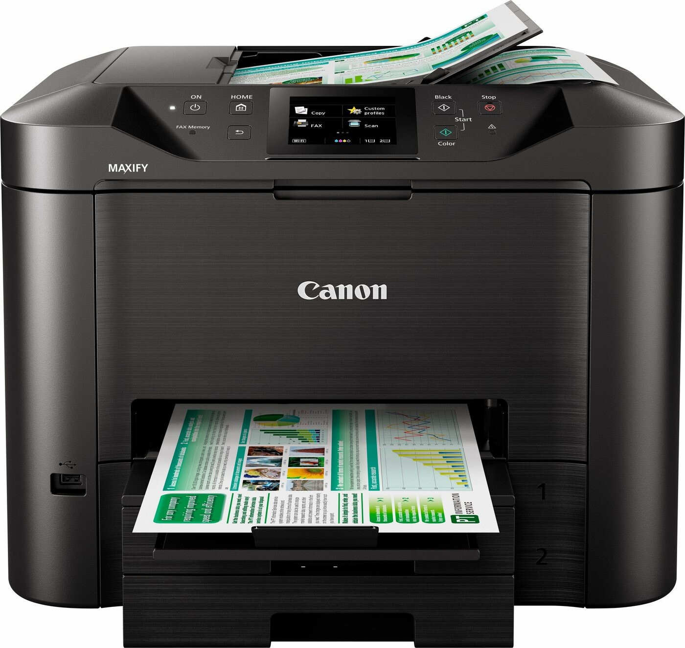 Canon MAXIFY MB5450 4in1 Tintenstrahl-Multifunktionsdrucker - A4, Drucker, Kopierer, Scanner, Fax, Duplex, LAN, WLAN