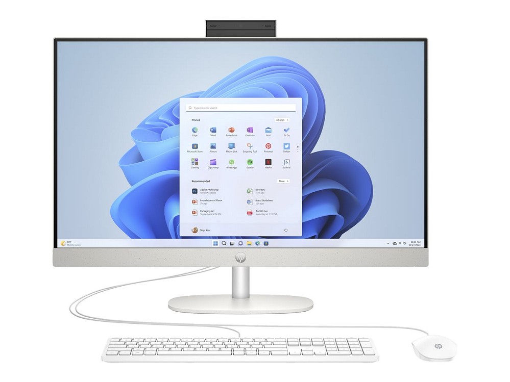 HP 27-cr0005ng - All-in-One (Komplettlösung) - Ryzen 3 7320U 2.4 GHz - 8 GB - SSD 512 GB - LED 68.6 cm (27") - Deutsch