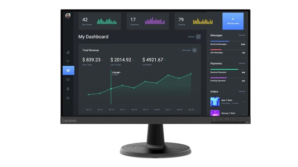Lenovo C24-40 – 23,8" Full-HD Monitor, 75 Hz, VA