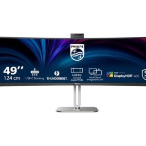 Philips 49B2U6903CH – 6000 Series – LED monitor – curved – 124.5 cm (49″) – HDR