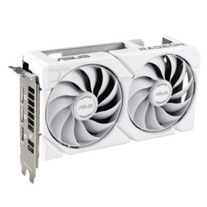 ASUS Dual Radeon RX 9060 XT 16GB White Grafikkarte – 16GB GDDR6, HDMI, 2x DP