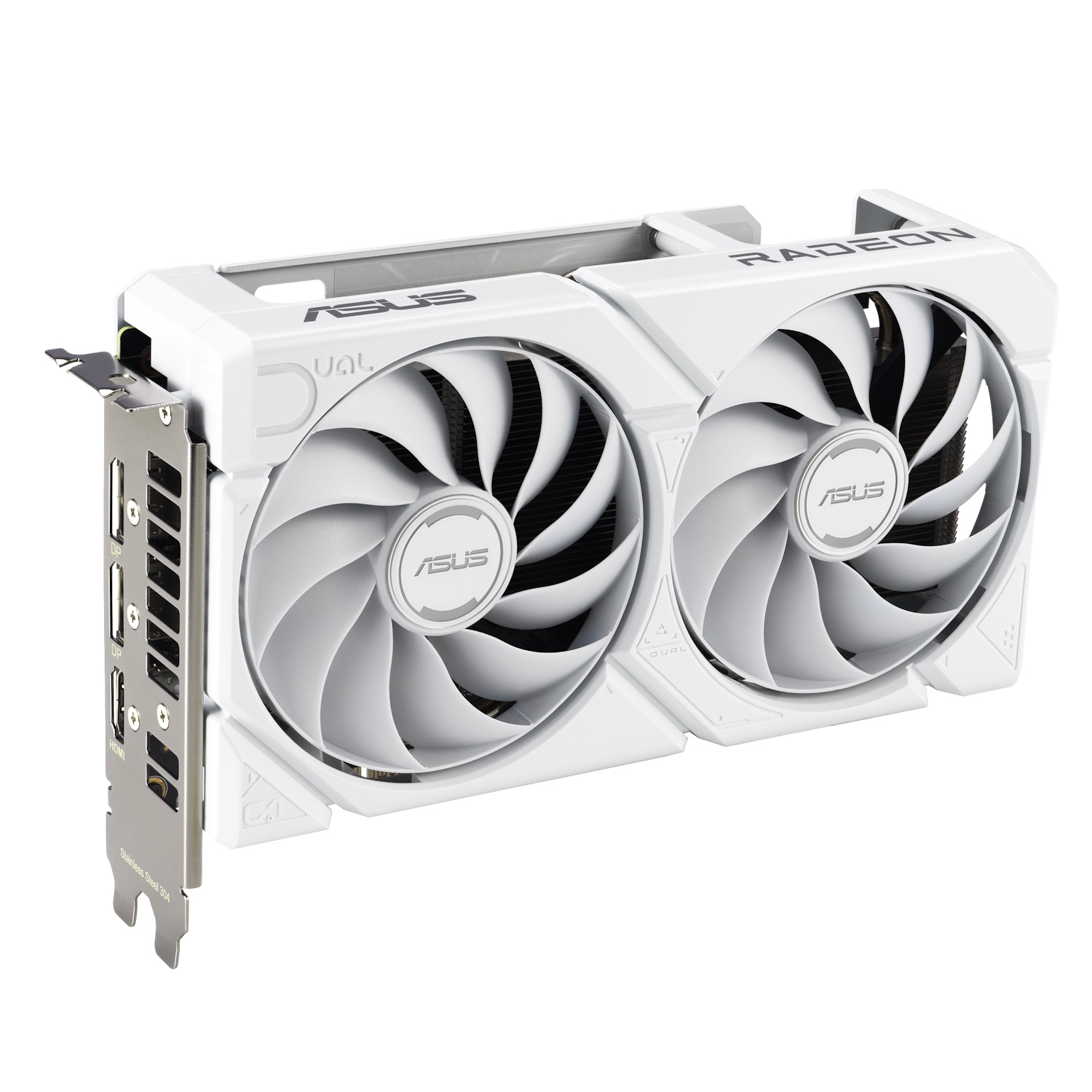 ASUS Dual Radeon RX 9060 XT 16GB White Grafikkarte - 16GB GDDR6, HDMI, 2x DP
