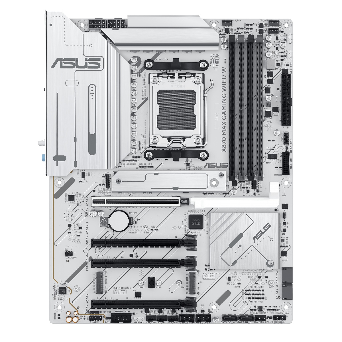 ASUS X870 Max Gaming WIFI7 W Mainboard Sockel AM5
