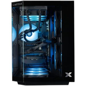 Captiva PC Highend Gaming R10-2576 AMD Ryzen 7 7800X3D, 32GB DDR5 RAM, 1TB M.2, AMD RX 9060 XT (16GB GDDR6), Windows 11 Home