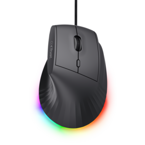 MAU Trust Gaming GXT145 REXXA Gaming Maus ergonomische vertikale Gaming Maus mit RGB-Beleuchtung
