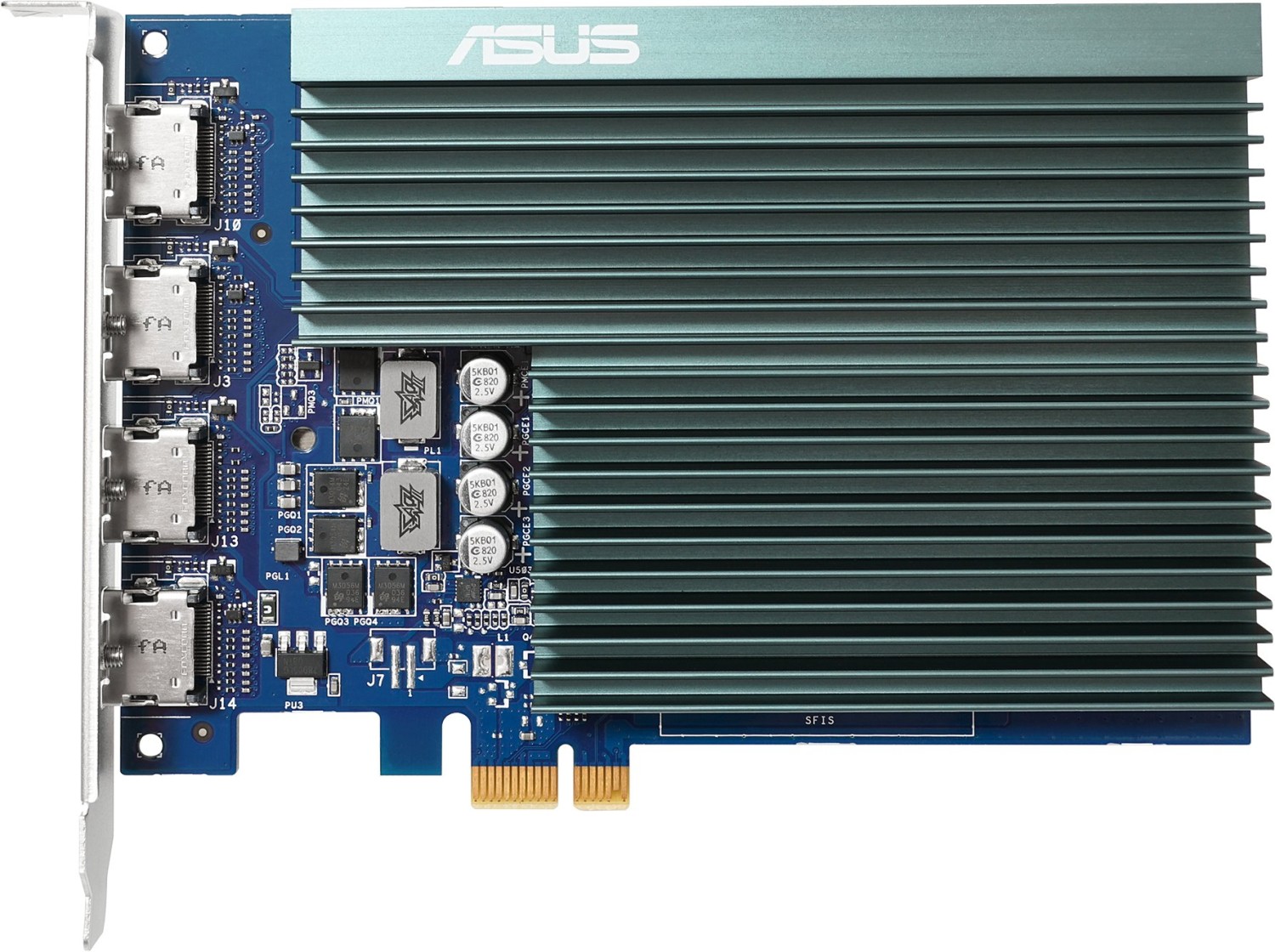 ASUS GeForce GT 730 2GB GDDR5 Grafikkarte - GT730-SL-2GD5-BRK-E, 2GB GDDR5, 4x HDMI