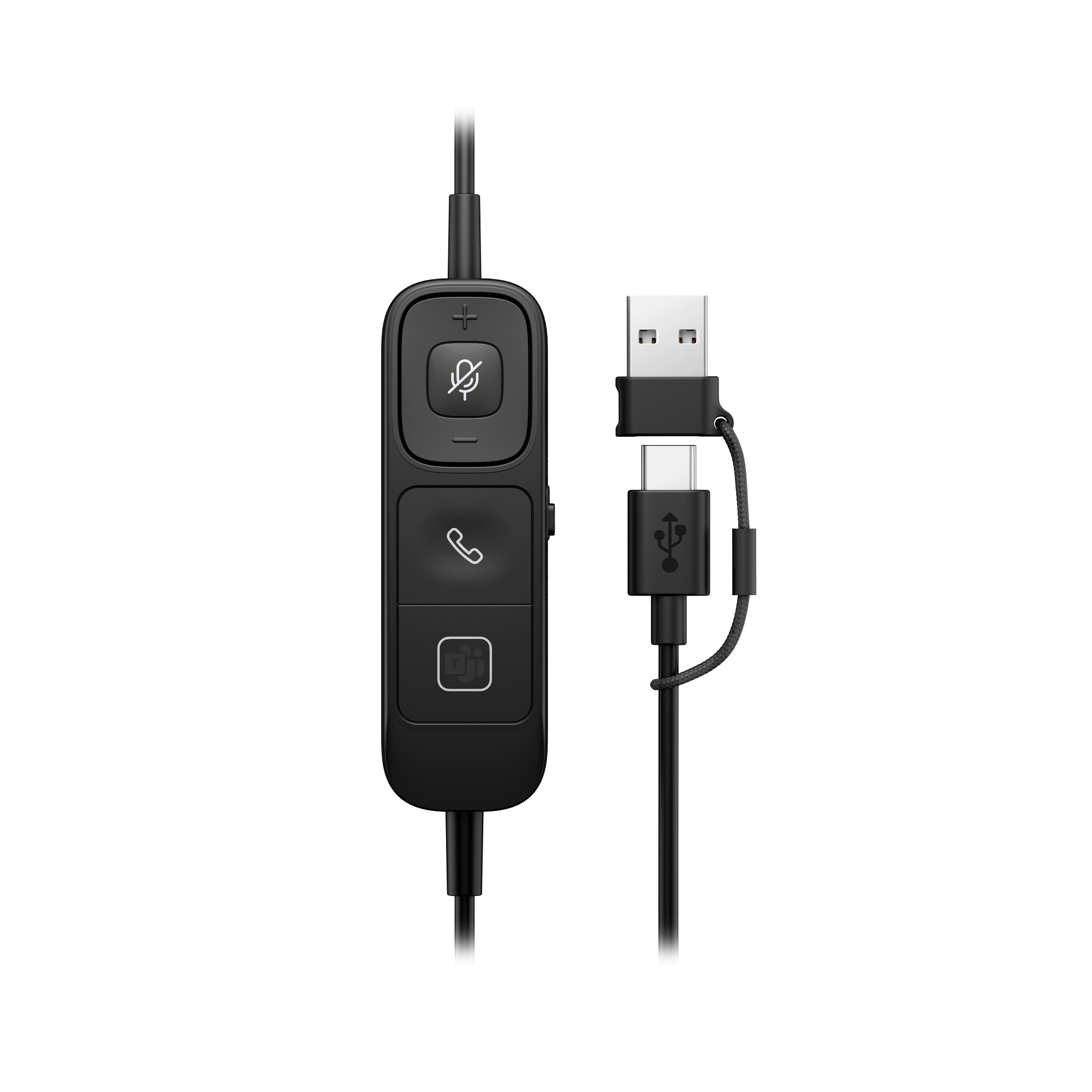HP Poly Mission 815 Mono-Headset mit USB-A/C, kabelgebunden Microsoft Teams-zertifiziert, Aktives Noise Cancelling (ANC), KI-Geräuschunterdrückung mit