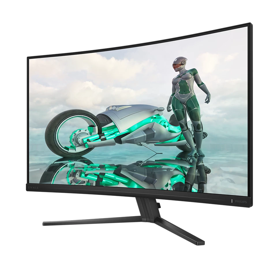 Philips Evnia 32M2C3500L 32 inch QHD Curved Gaming Monitor, 180 Hz, 0.5 ms, FreeSync Premium, HDR10 (2560×1440, 2x HDMI, DisplayPort) dark gray