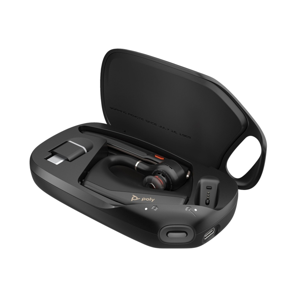 Poly Bluetooth Headset Voyager Legend 50-M UC Teams zertifiziert 4 Mikrofone mit Rauschunterdrückung, AI-unterstützte Geräuschunterdrückung, Unterstüt