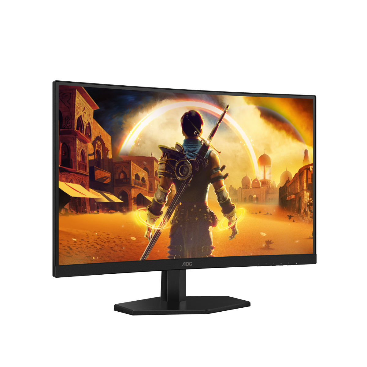 AOC C27G42E 27 Zoll - Curved Gaming Monitor FHD, 180 Hz, 1 ms, FreeSync Premium (1920x1080, 1x HDMI 2.0, 1x DisplayPort 1.4) schwarz