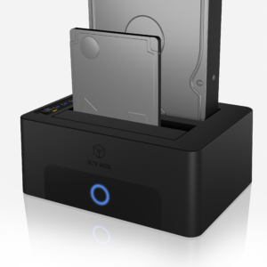 ICYBOX 2-fach Dockingstation/Klonstation für 2,5″ oder 3,5″ SATA Laufwerke