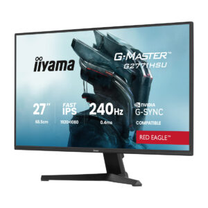 Iiyama G2771HSU-B1 Gaming Monitor 27? Full HD IPS, 240 Hz, 0.4 ms MPRT, USB hub, G-Sync compatible