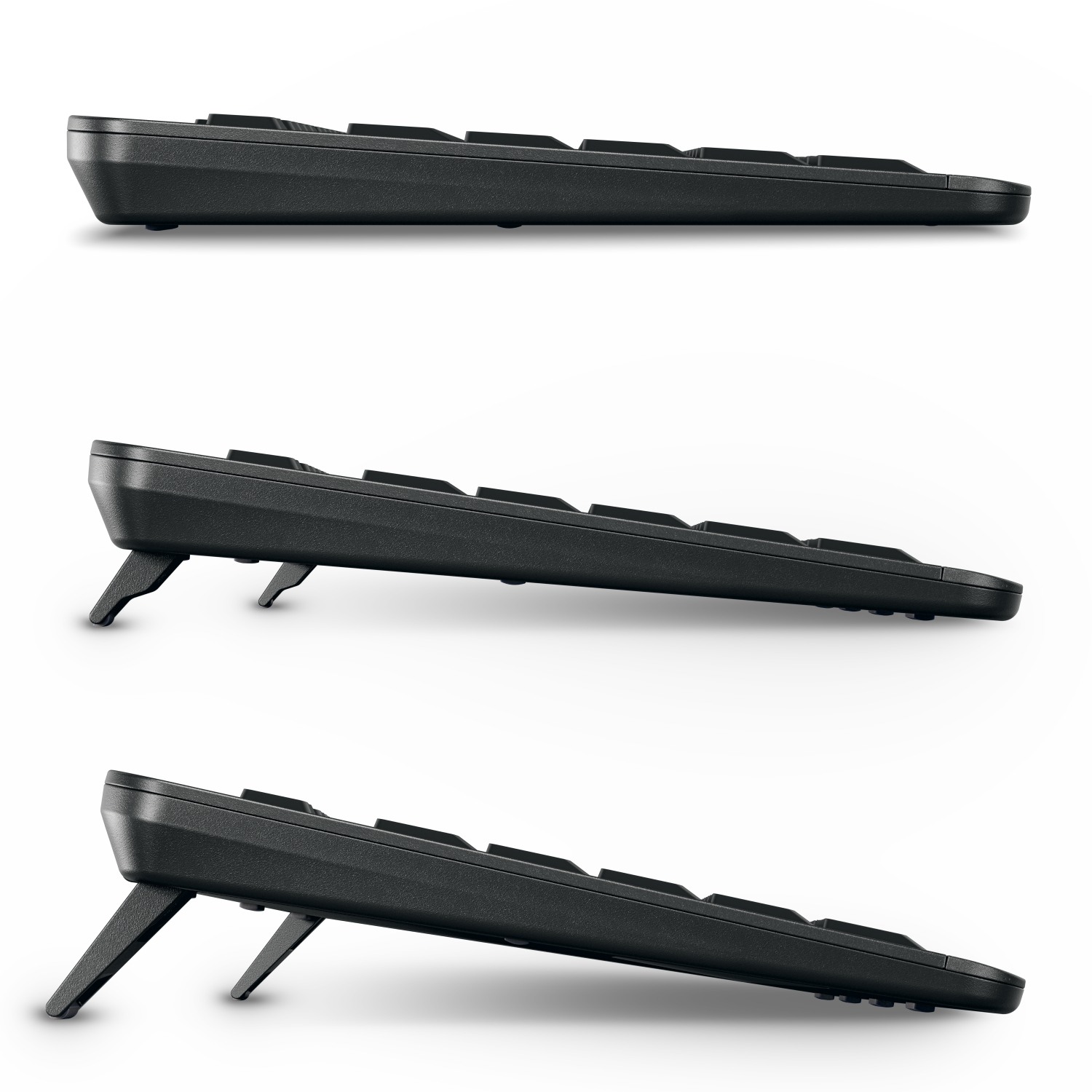 Cherry Stream Ultimate, 2x Bluetooth® 5.2 channels, 2.4 GHz wireless and USB, 8 office and media keys, CHERRY SX scissor mechanics