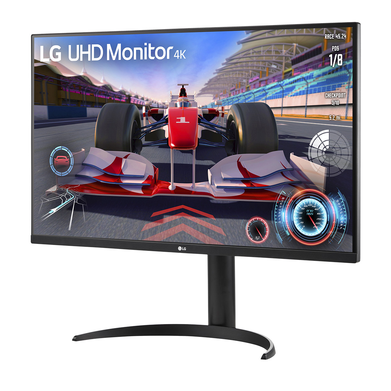 LG 32UR550K-B UHD Monitor - VA, AMD FreeSync, Höhenverstellung
