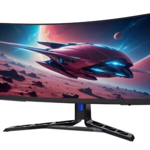 Lenovo Legion R34w-30 Gaming Monitor – 180Hz, WQHD Ultrawide AMD FreeSyncTM Premium, 0,5ms (MPRT), 1500R Curved
