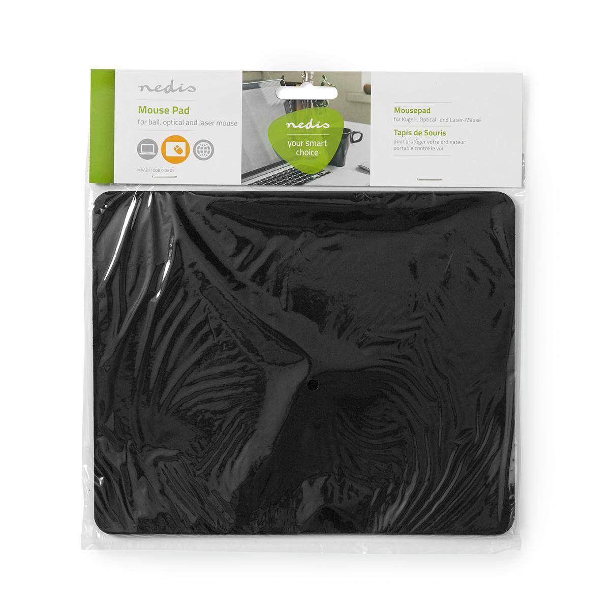 Nedis Mouse Pad 220x180mm, black