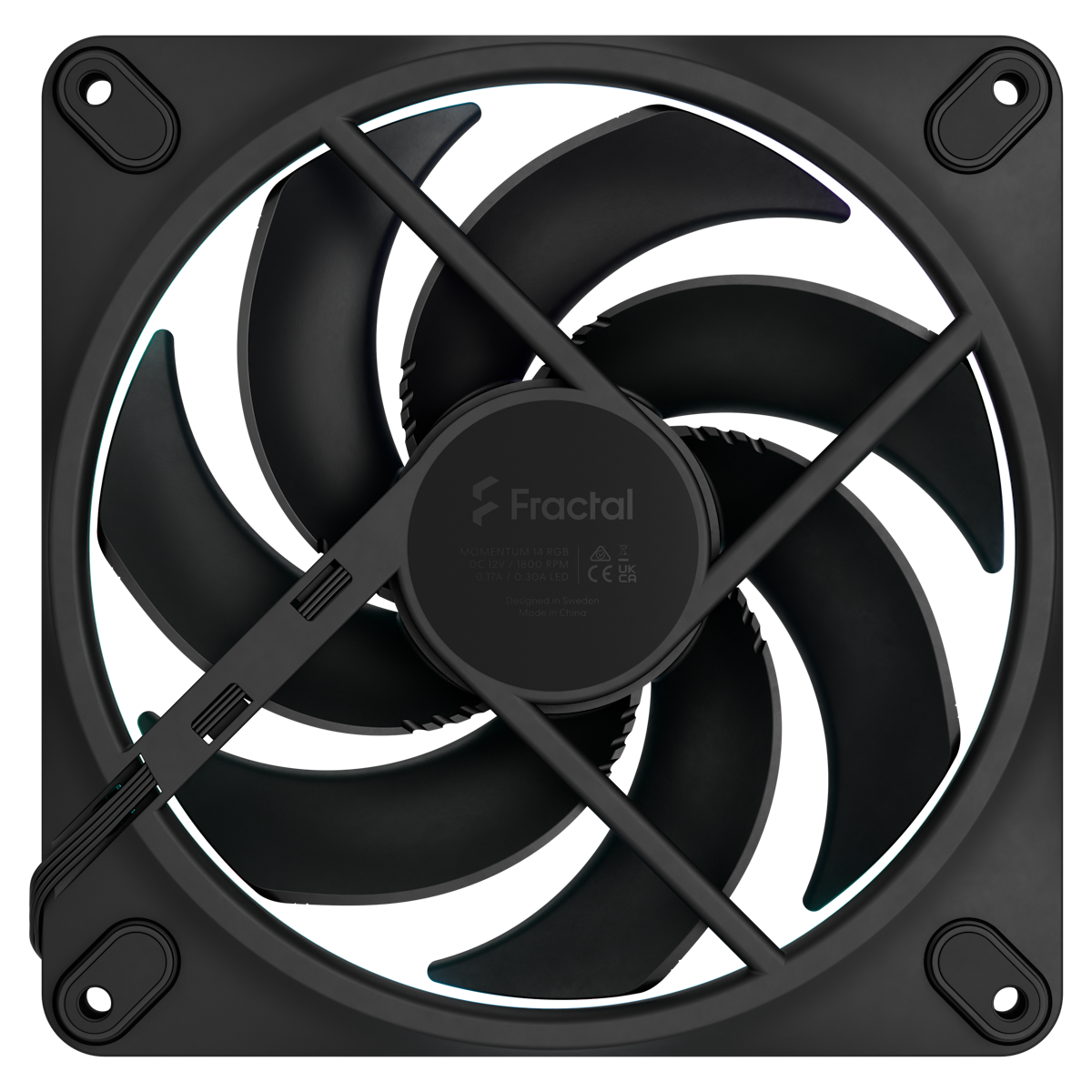 Fractal Design Momentum 14 RGB Black 3 Pack | Housing Fan