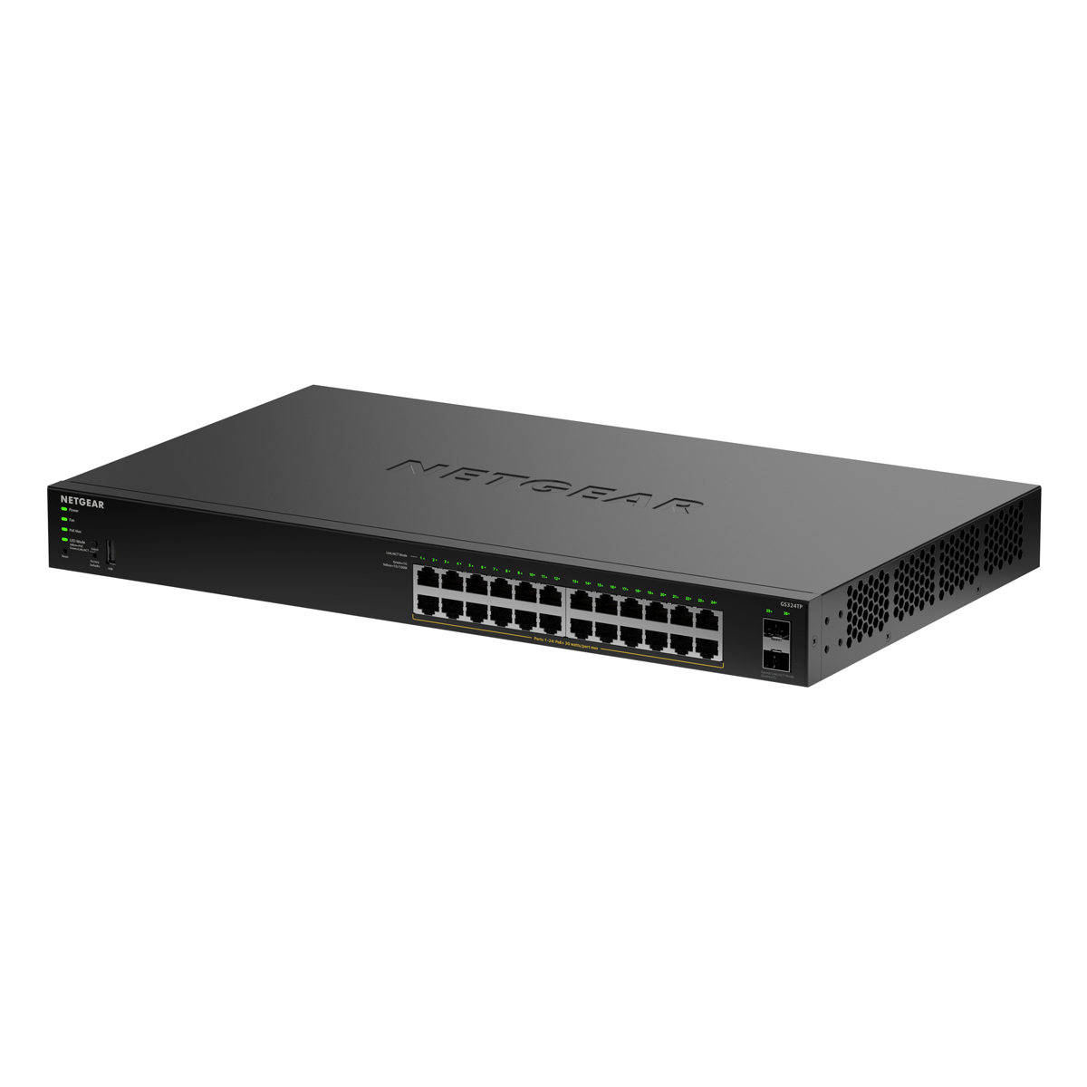 NETGEAR GS324TPv2 Smart Managed Switch 24x Gigabit Ethernet (PoE+, max. 190W), 2x 1 Gbit/s SFP