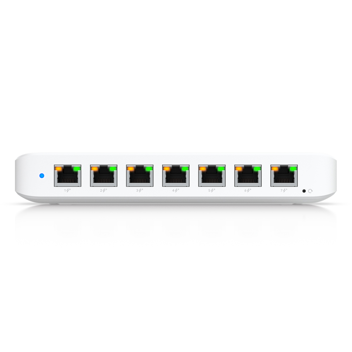 Ubiquiti Ultra 60W 8-Port Managed Switch 8x Gigabit Ethernet (7x PoE+), 1x PoE++ (zur Stromversorgung), 60W AC Adapter