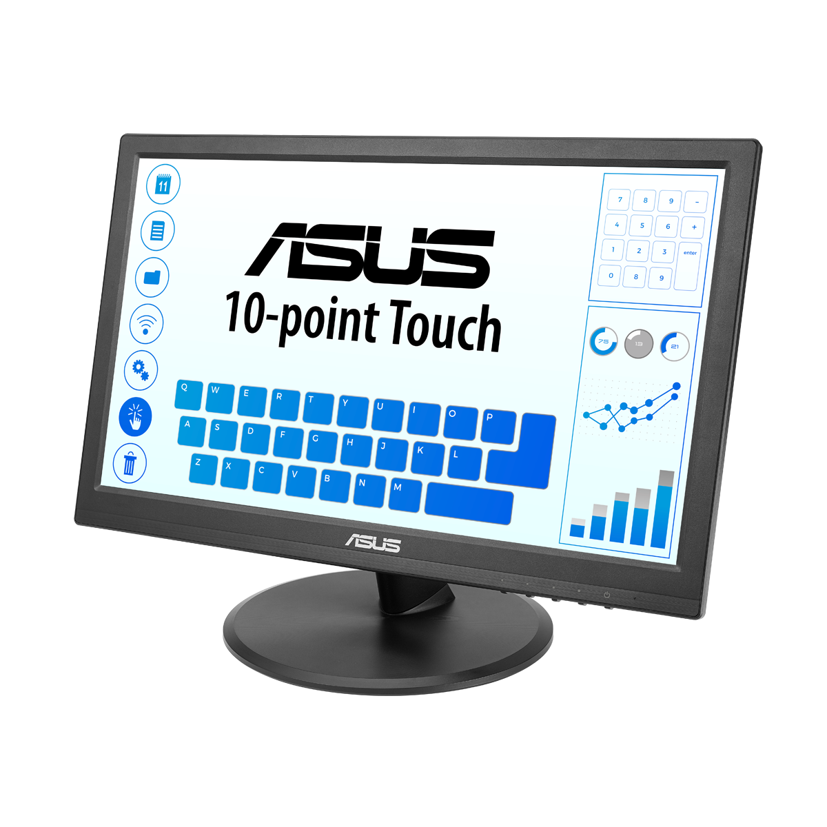 ASUS VT169HE 15,6 Zoll - Touch Office Monitor 39,6cm (15,6"), FHD, IPS, 60Hz, HDMI, VGA