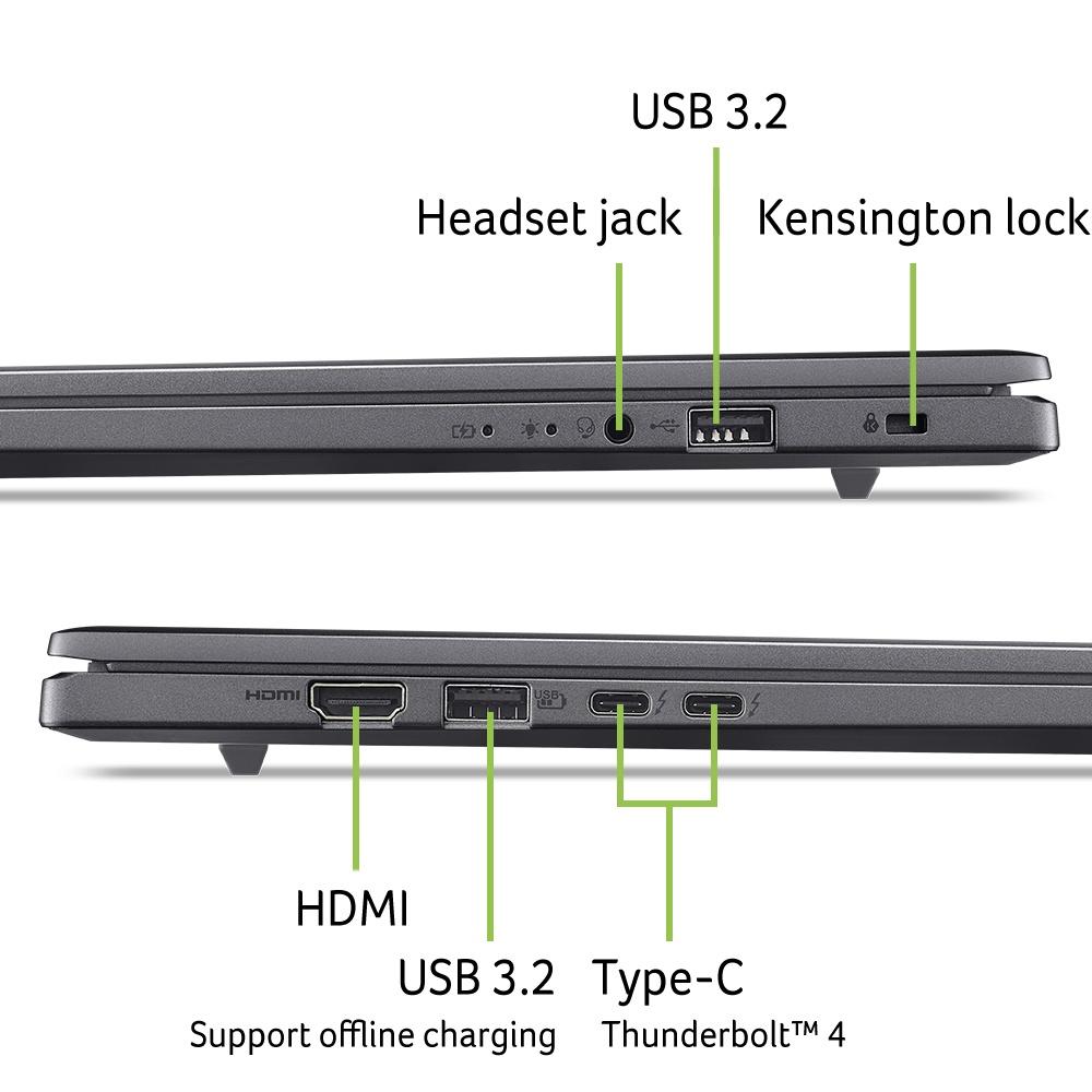 Acer Aspire 18 AI (A18-I71M-96HU) Copilot+ PC 18.0″ WUXGA, IPS, 120Hz, Intel Core Ultra 9-386H (50 TOPS), 16GB RAM, 512GB SSD, Windows 11 Home