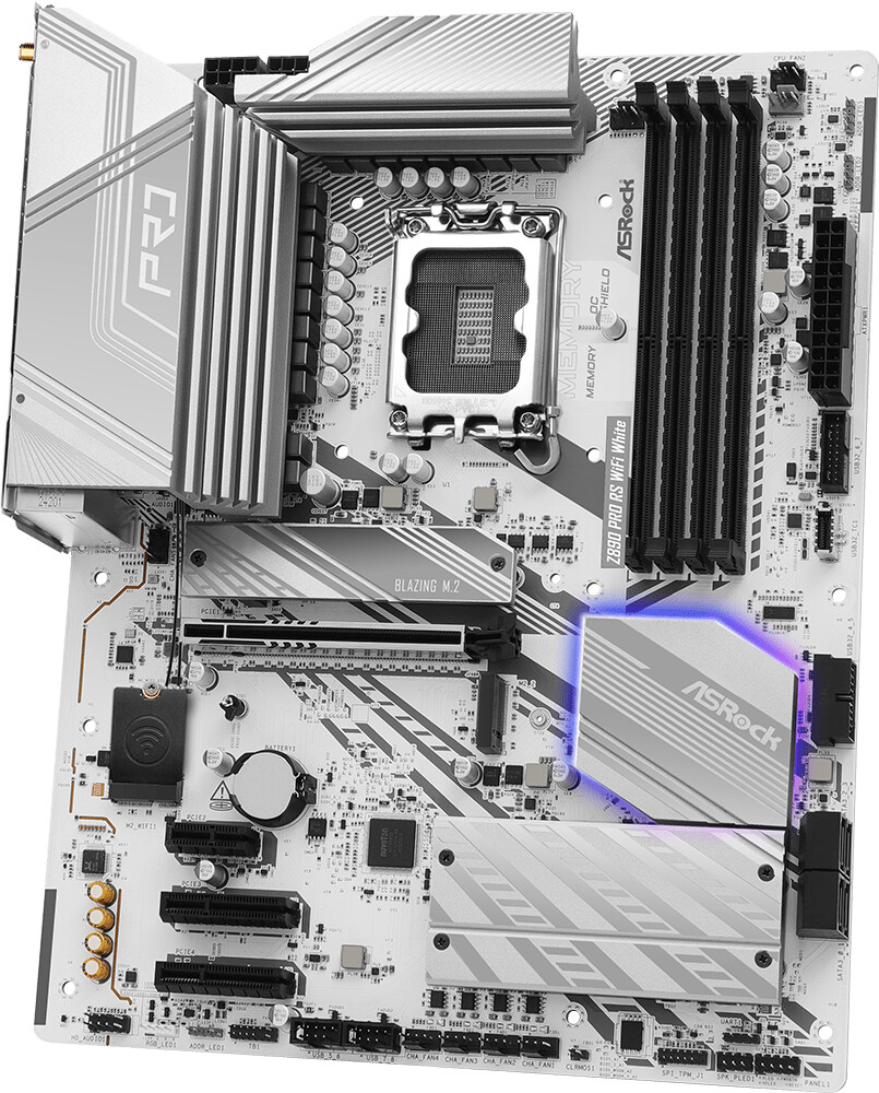 ASRock Z890 Pro RS WiFi White Mainboard